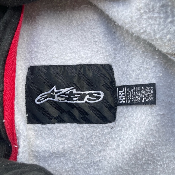 Vintage Rare Alpinestars Black and White Logo Tag with boxy fit - Picture 4 of 7